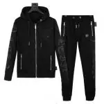 survetement philipp plein casual tracksuits 1978 embroidery noir